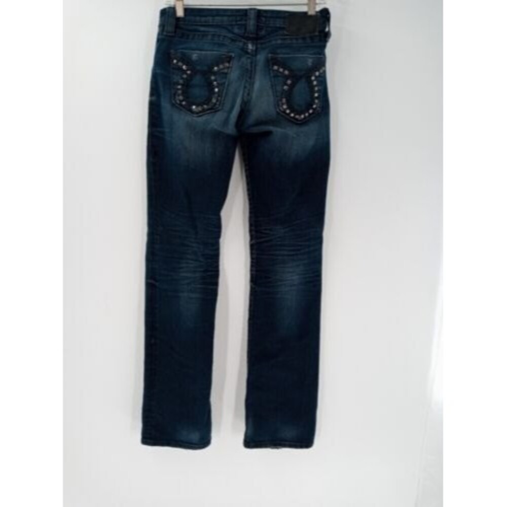 Women's Big Star Liv Low Rise Boot Cut Dark Wash Jeans Size 26L - Picture 8 of 10